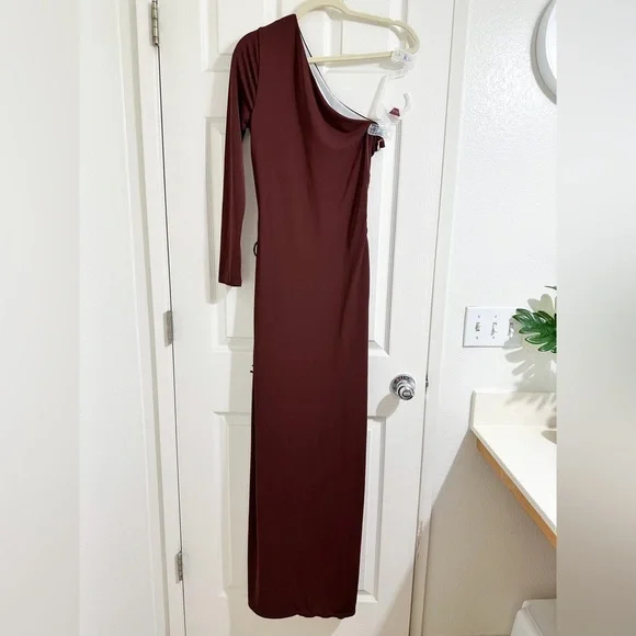 knee length dresses for ladies ANTONIA SATIN TIE SHOULDER MAXI DRESS  Lola Chiq Boutique